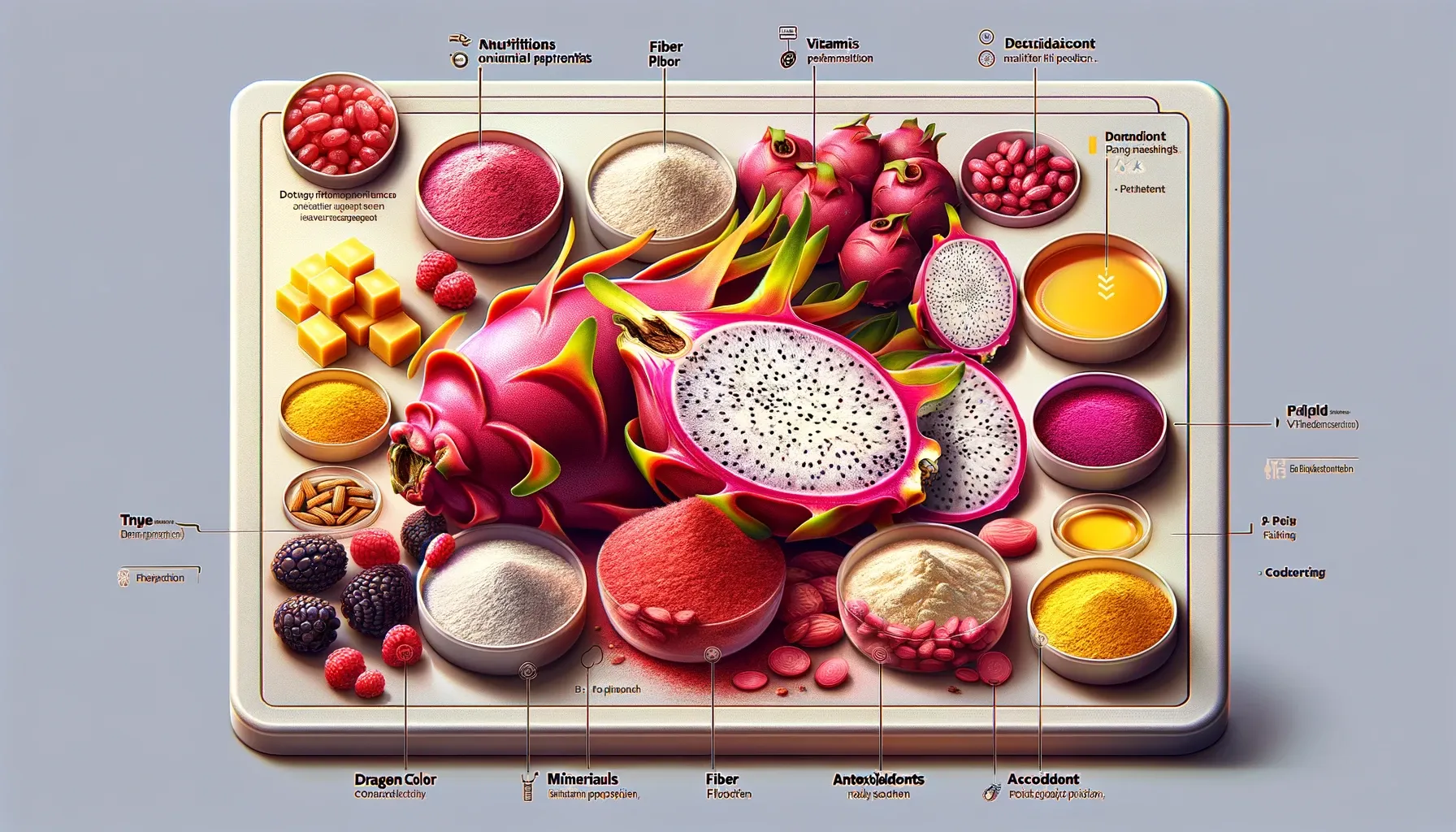 Substitutability and potential of dragon fruit powder in emerging markets