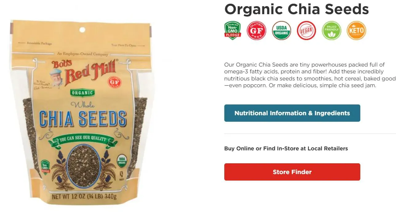 chia seed powder chia seed powder