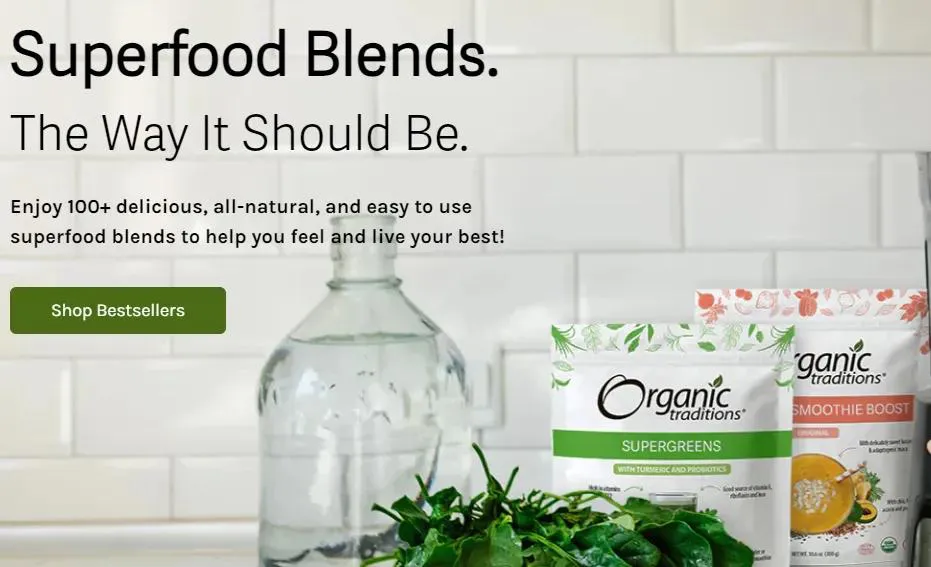 The company name : ORGANIC TRADITIONS The company name : ORGANIC TRADITIONS