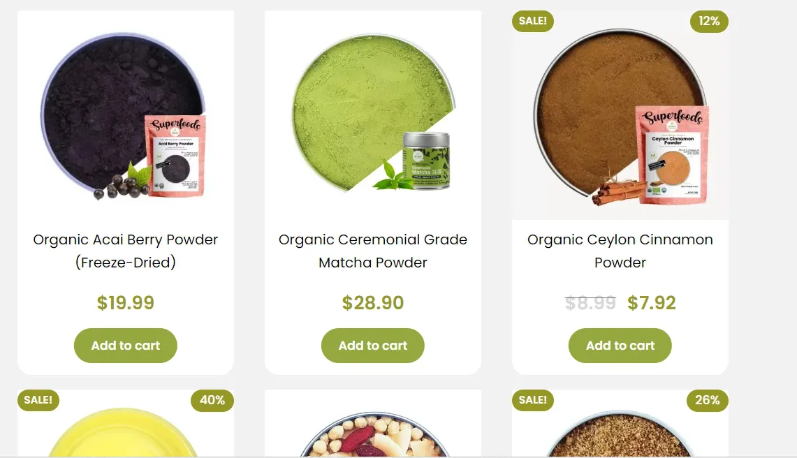 natural powder natural powder