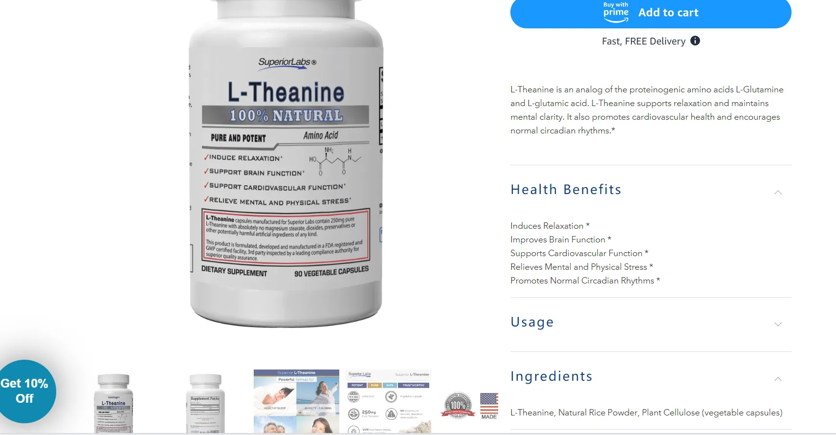 L-theanine powder L-theanine powder