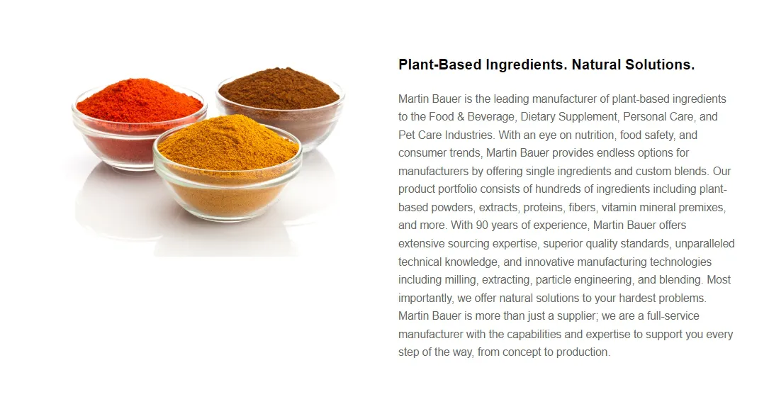 Plant extracts Plant extracts