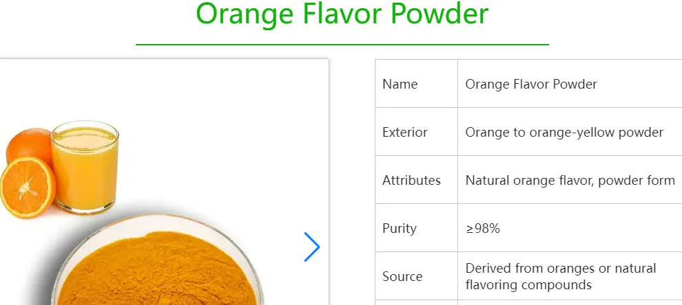 Orange Flavor Powder