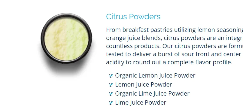 Orange Flavor Powder