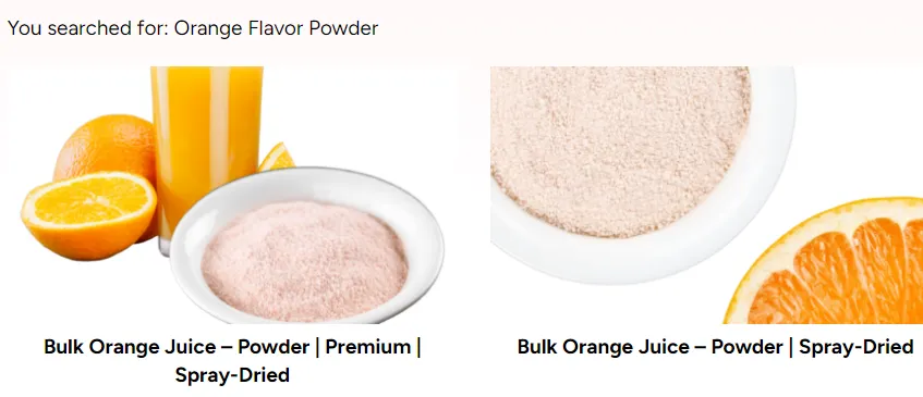 Orange Flavor Powder